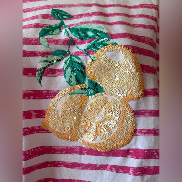 Pink Striped sequence Lemon Design, by Kim Rogers, size L, UEC - Picture 3 of 7